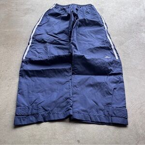 Vintage 90’s Adidas Baggy Navy White Striped Track Pants